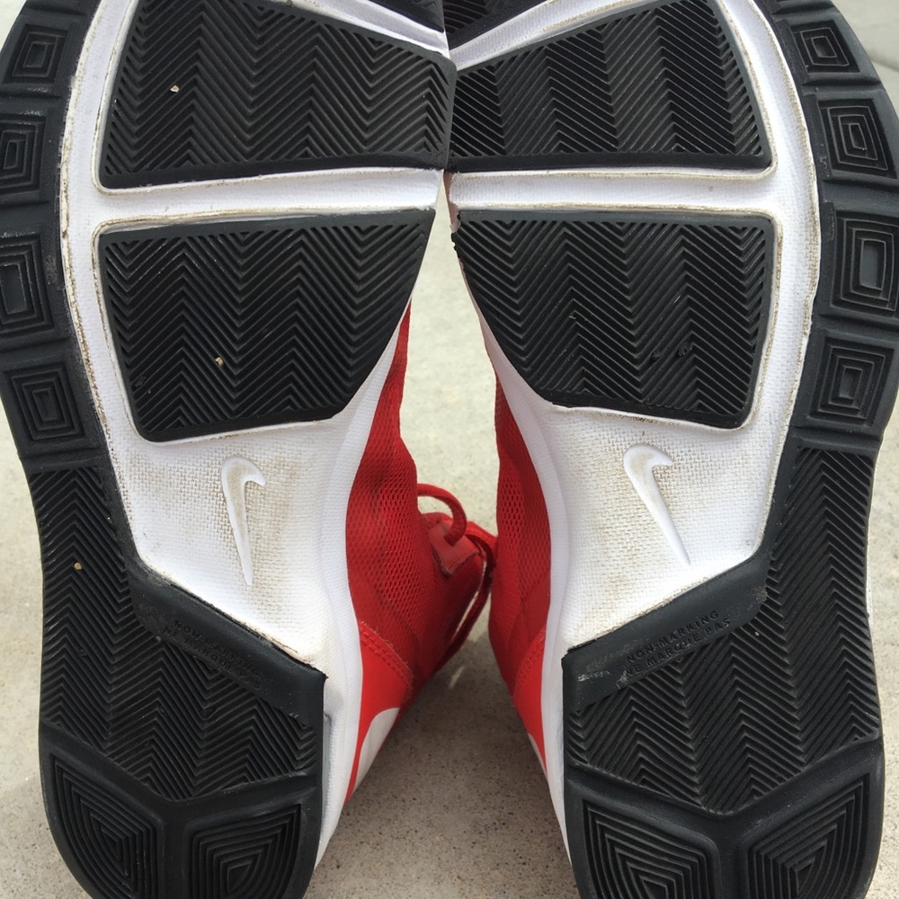 Red Nike Basketball Shoes - Picture 2 of 4